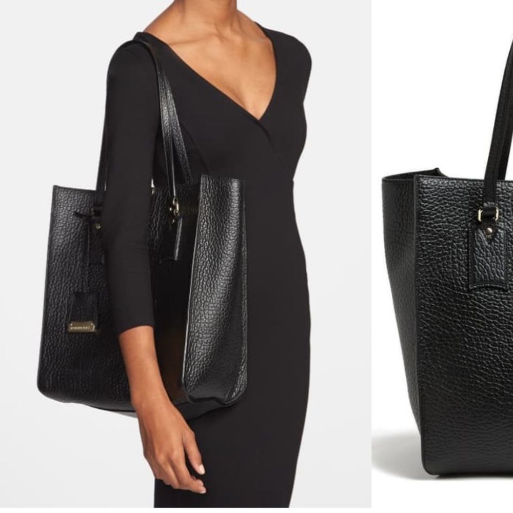 Burberry Woodbury Heritage Grain Leather Tote Gem